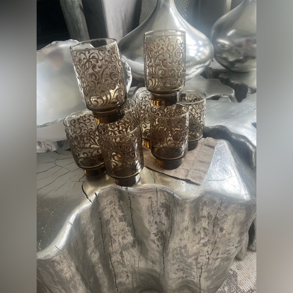 8 Libby Prado 5.25 inches drinking glasses 1970s mid century they look like new - Picture 13 of 17